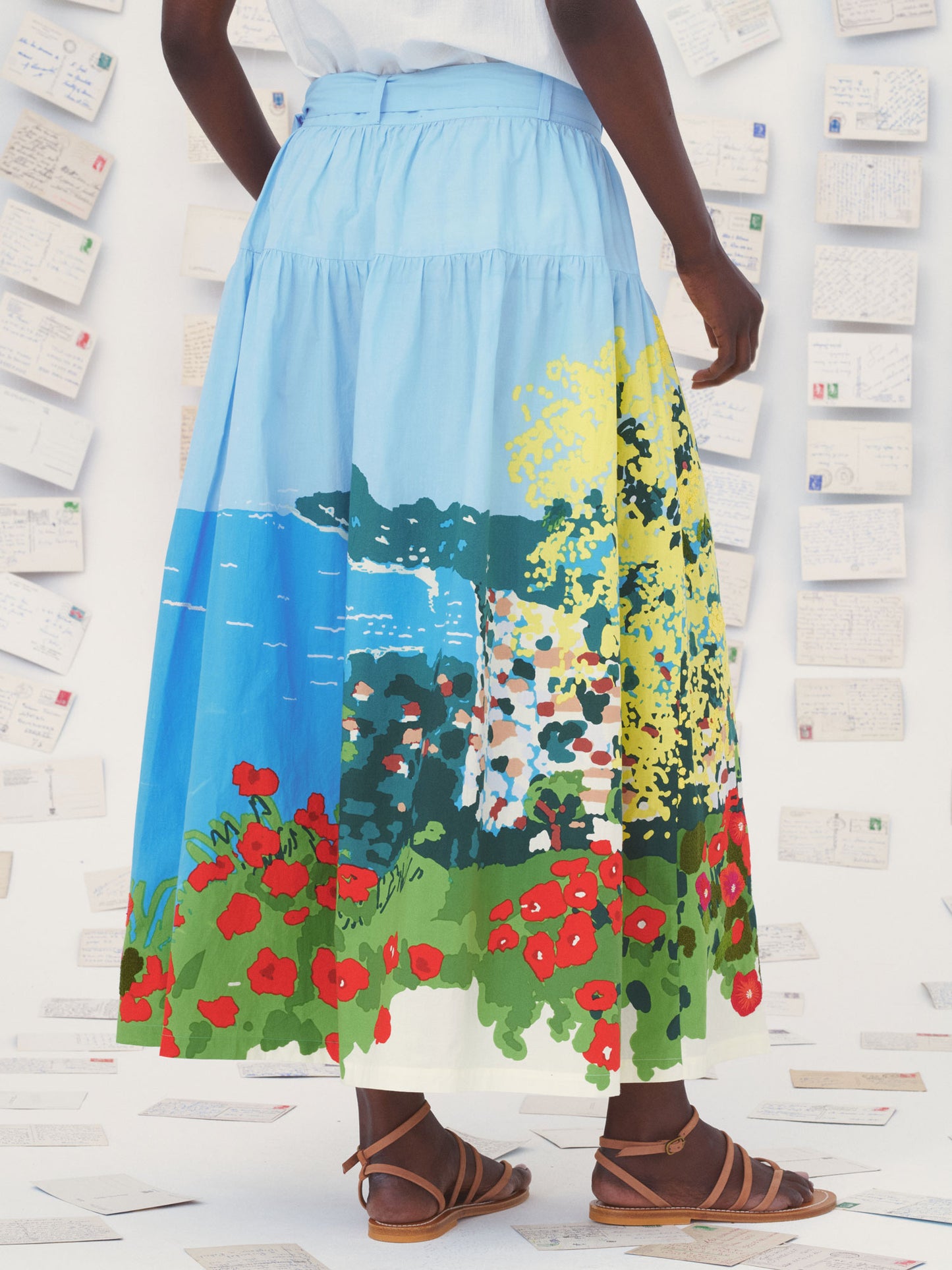 SKIRT 79 EZE FLORAL SEA VIEW BLUE MULTI