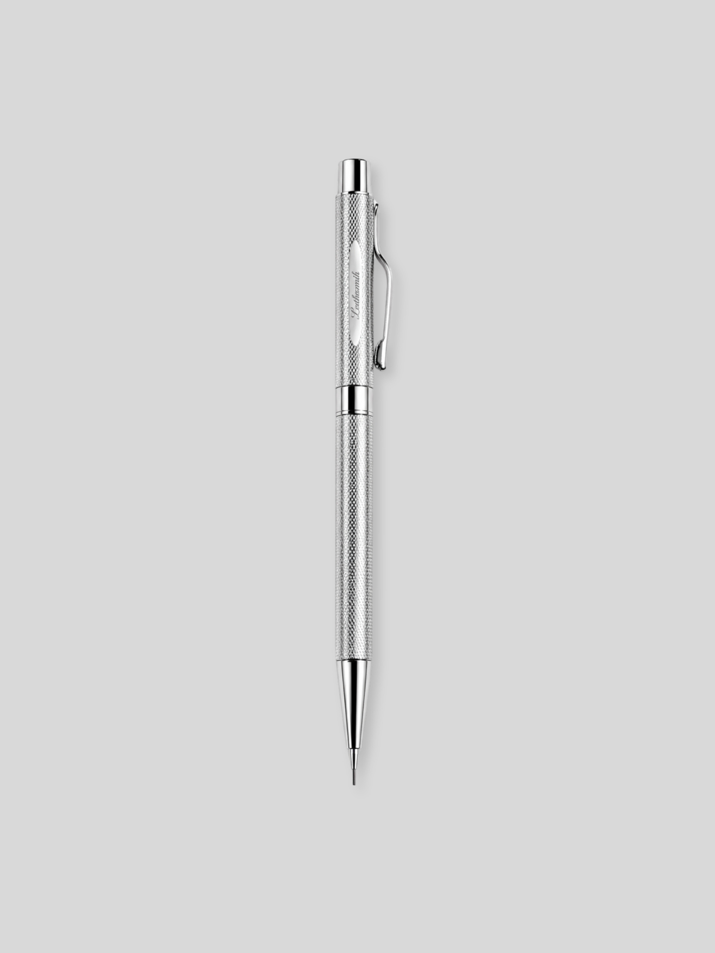 Oxford 925 Sterling Silver Mechanical Pencil – Hand Engine-Turned Barleycorn Guilloché