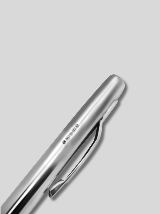 Regent 925 Sterling Silver Twist-Action Ballpoint Pen – Plain Finish