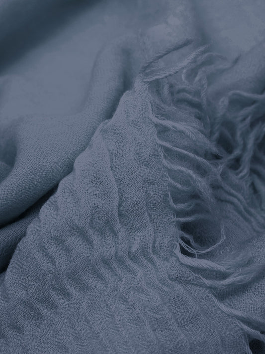 18991-TEXTURED SCARF BLUE