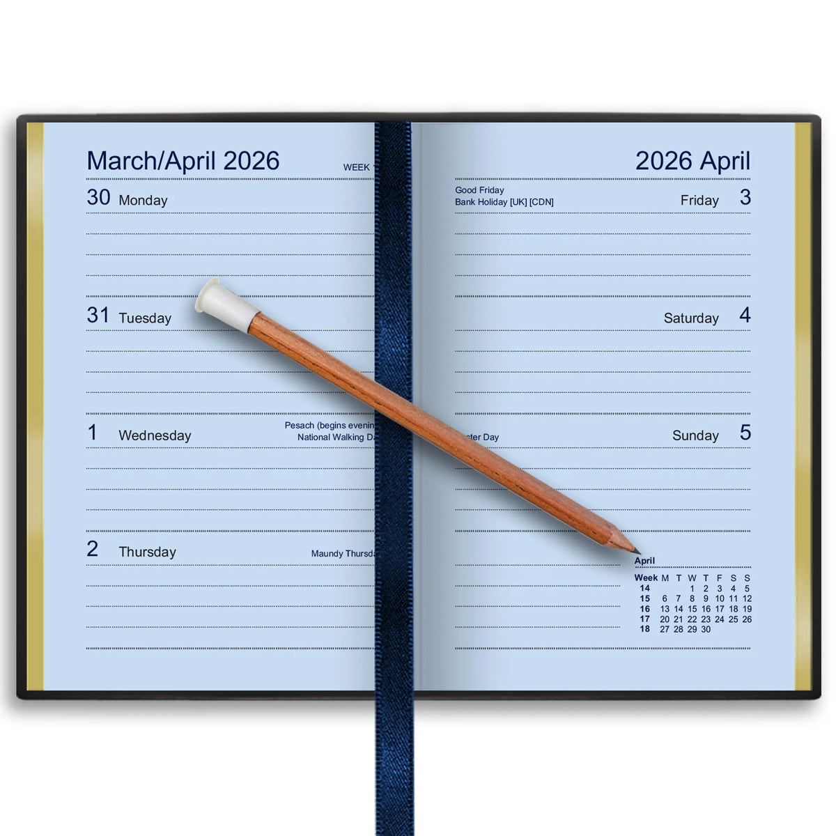 333RP SAVOY - 2027 DIARY - CAPRI BLUE