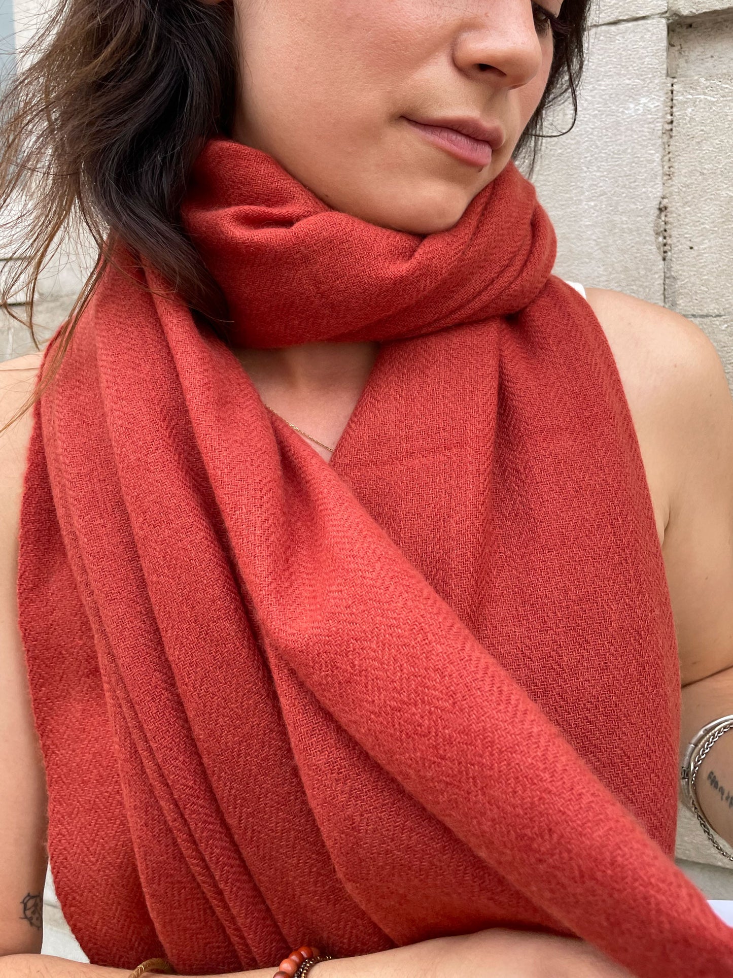HB CASHMERE SCARF SPICE
