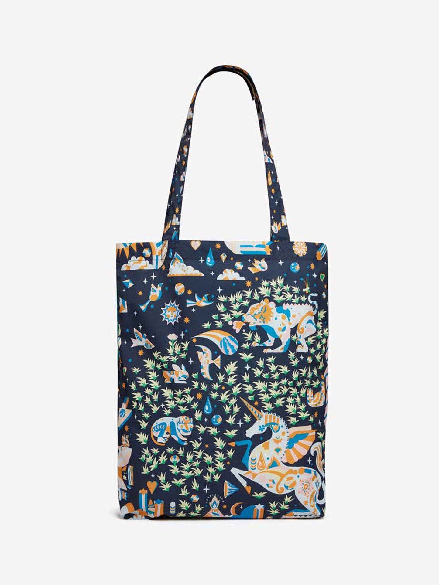 SAC SHOPPER LICORNE BLEU MARINE/BLEU MARINE