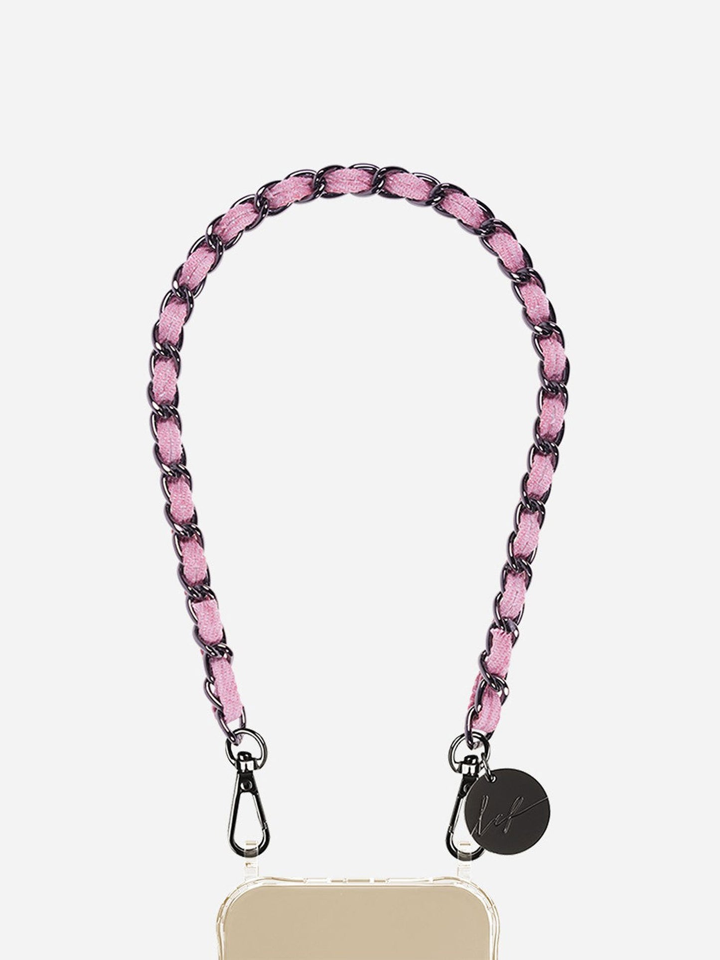 CALI WRIST PHONE CHAIN BLACK PINK JEAN - 40CM