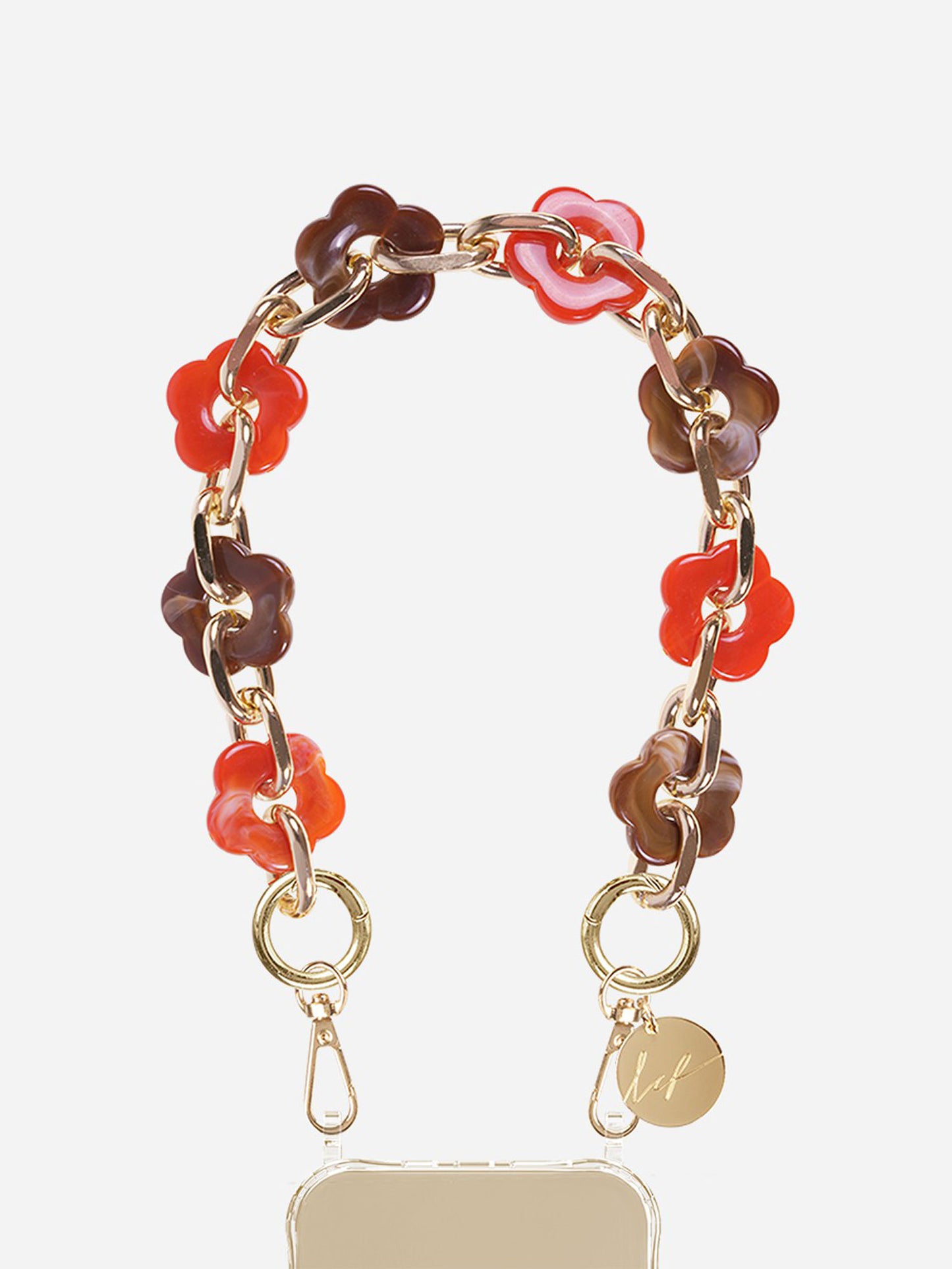 CASSY WRIST PHONE CHAIN FLEUR - 40CM