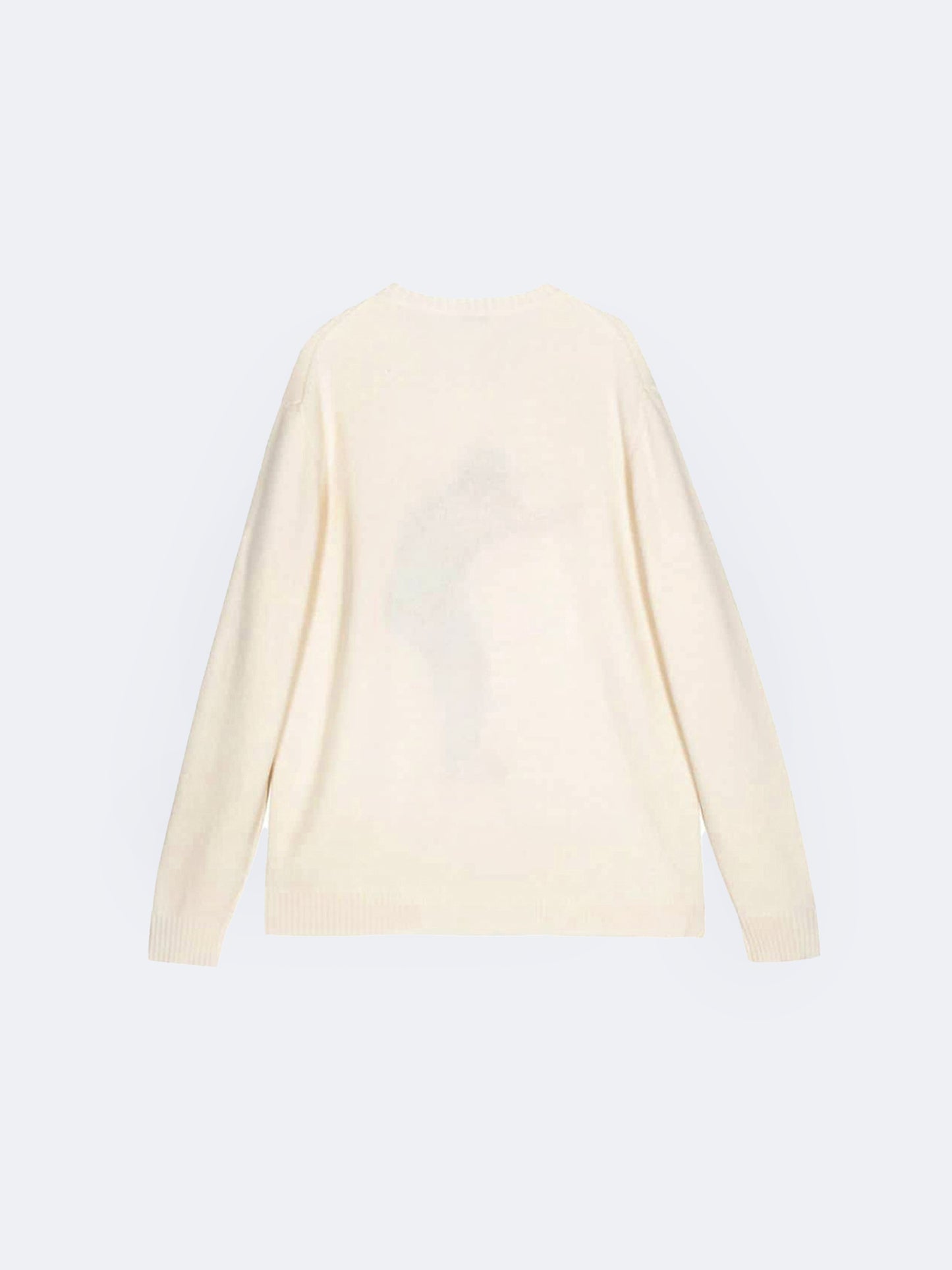 BOXER BRODÉ COL RAS DU COU CRÈME