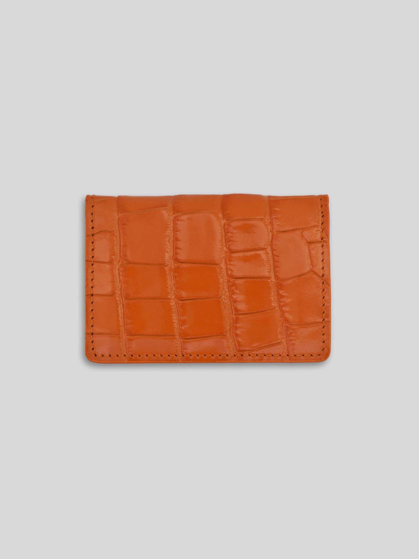 CARD HOLDER CROC TANGERINE ORANGE