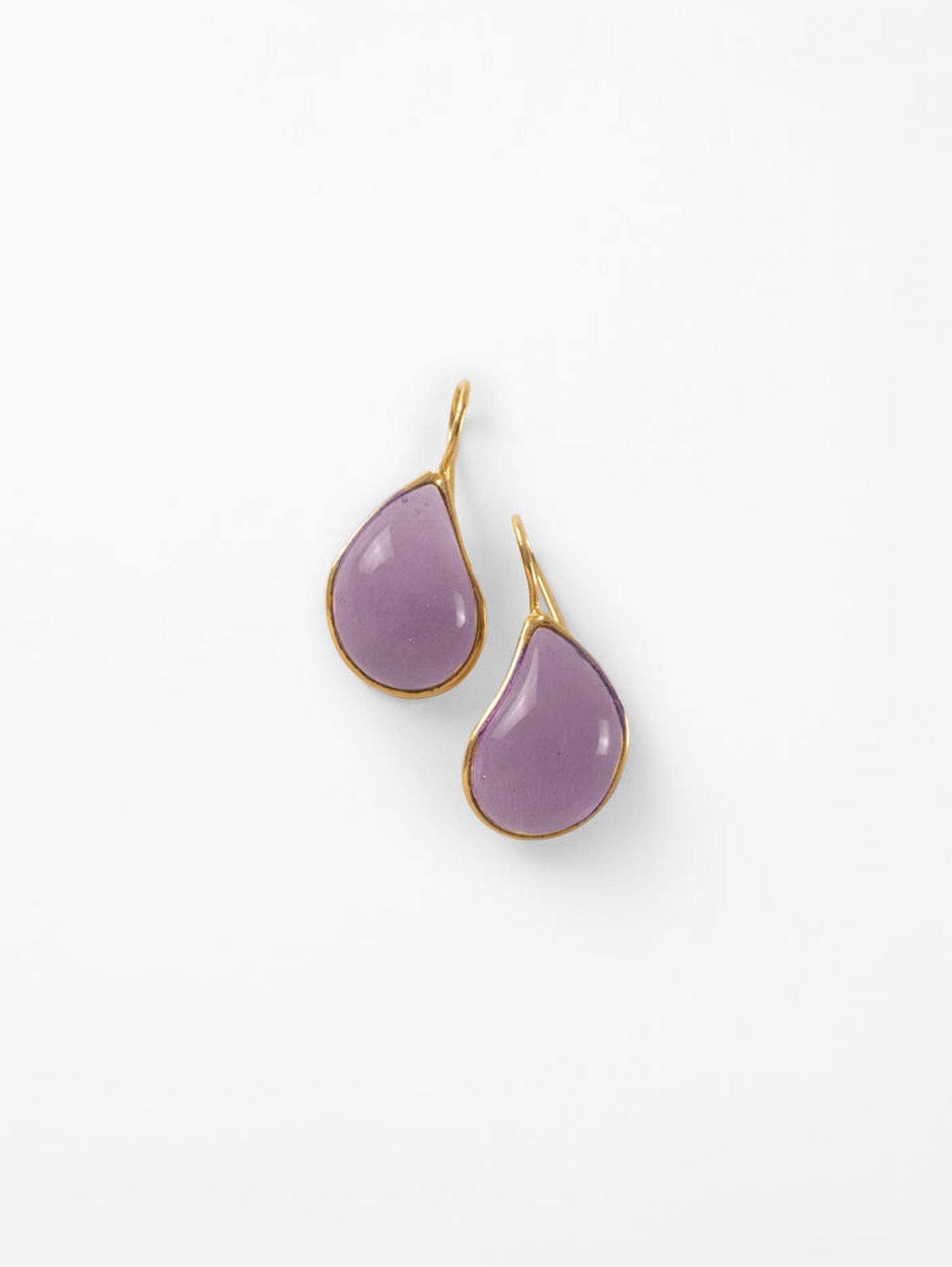 Boucles d'oreilles simples - Mauve