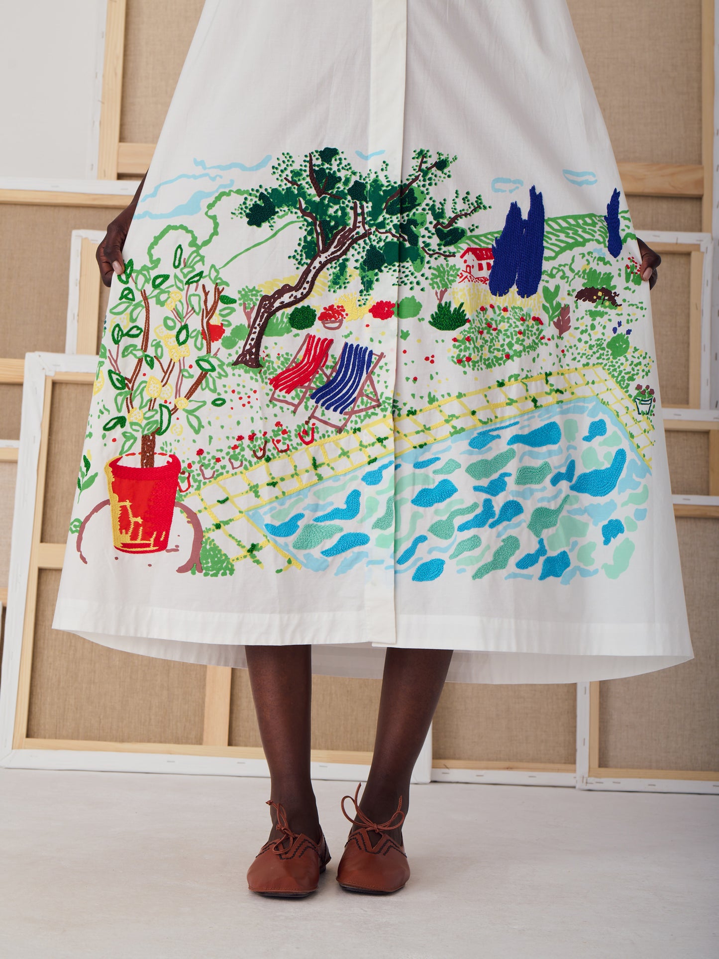 NIKI PRINTED DRESS POOL DAY