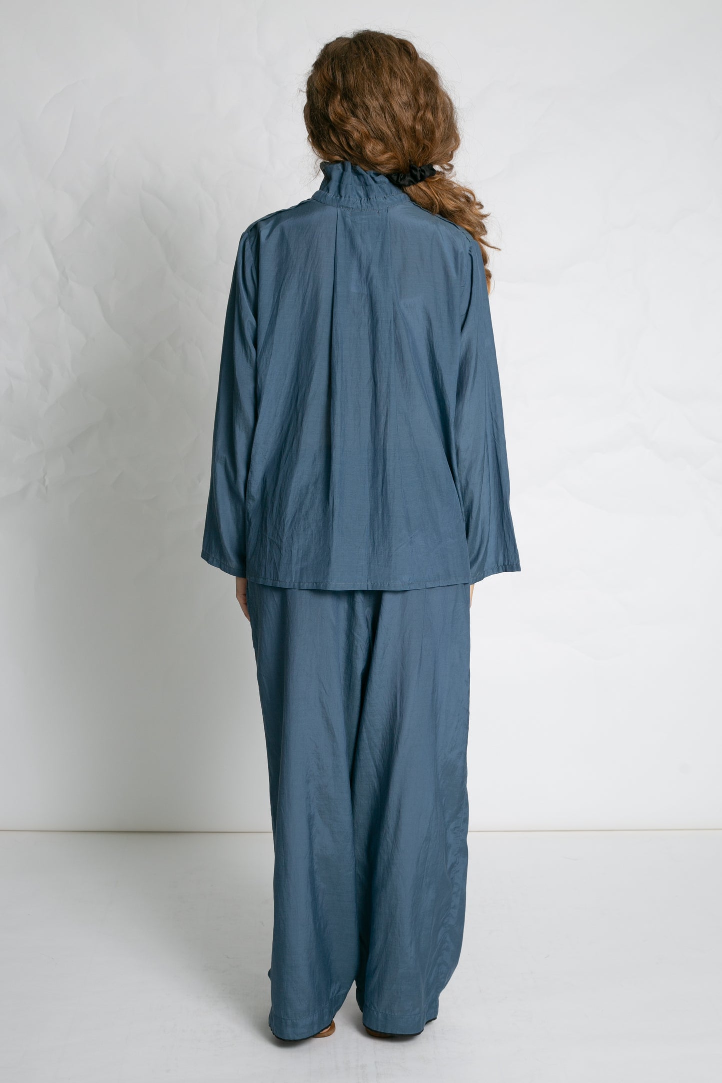 RELAX SOFT POPLIN PANTS BLUE BLUE