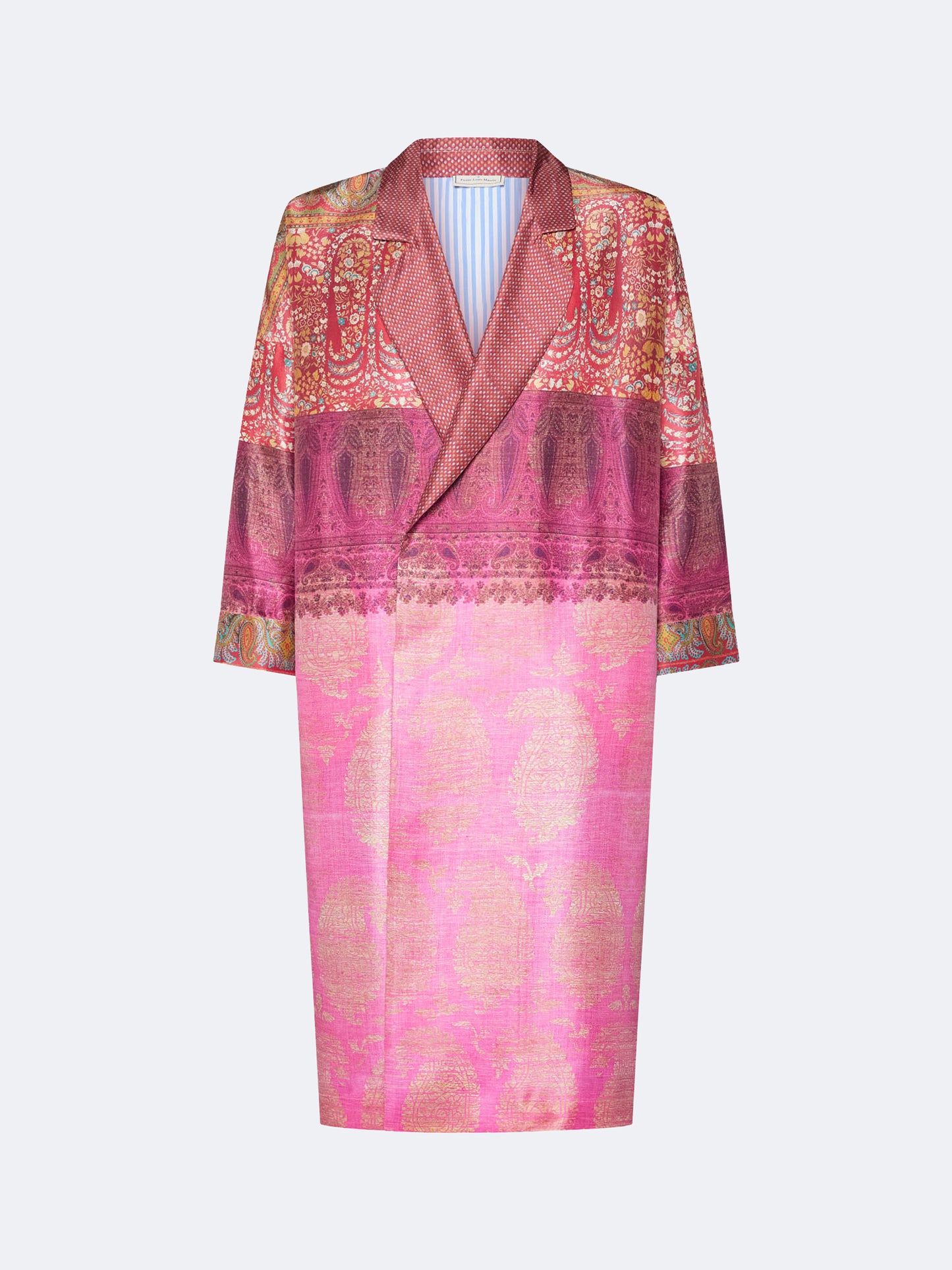 ENEKAM JACKET SILK FLORAL RED/MULTI