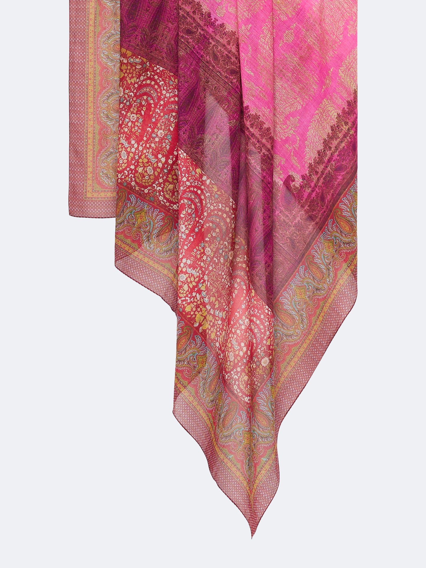HAWNBCI COT SILK SCARF RED