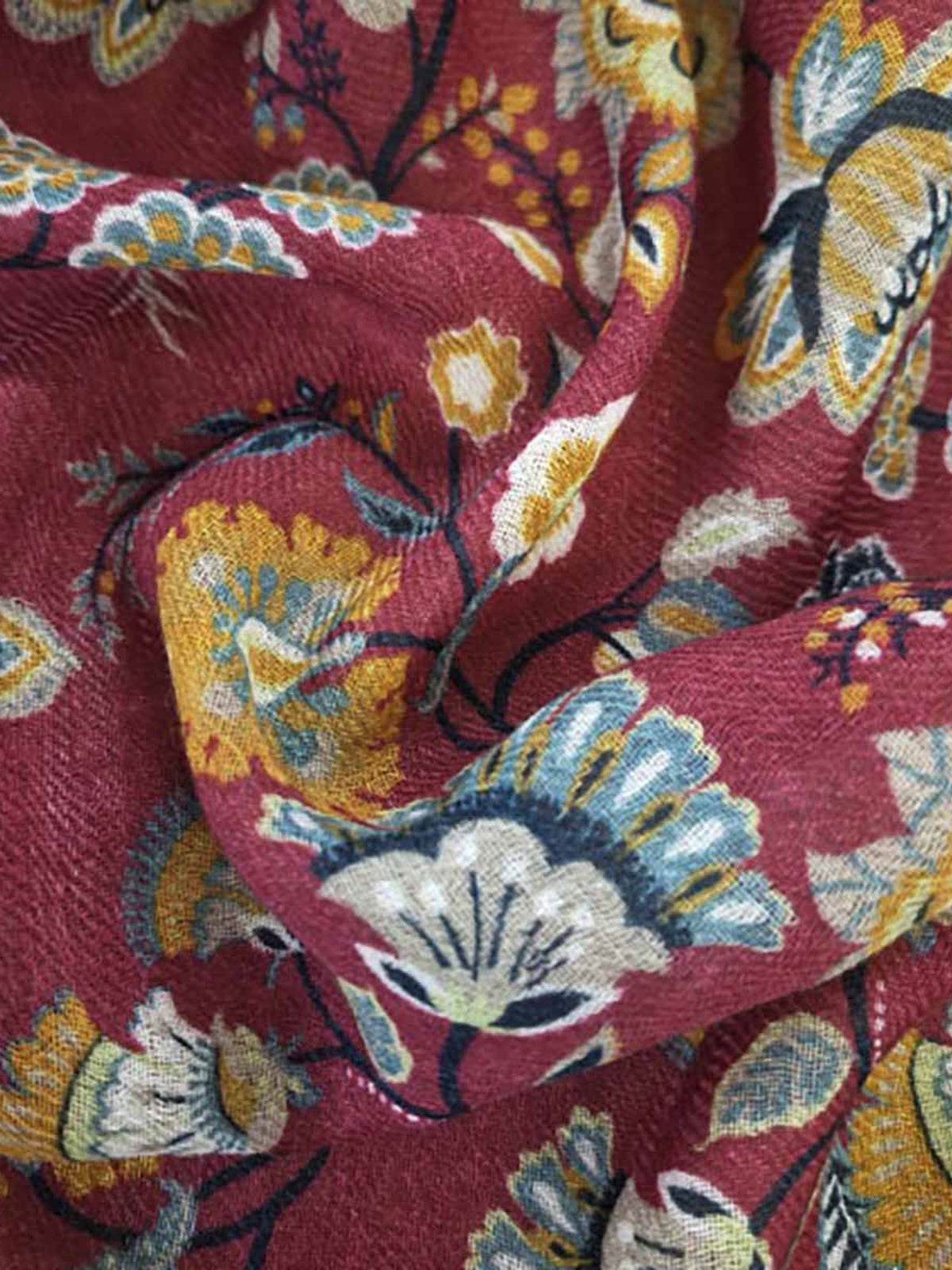 16647-PATCHWORK. SCARF PLUM/M
