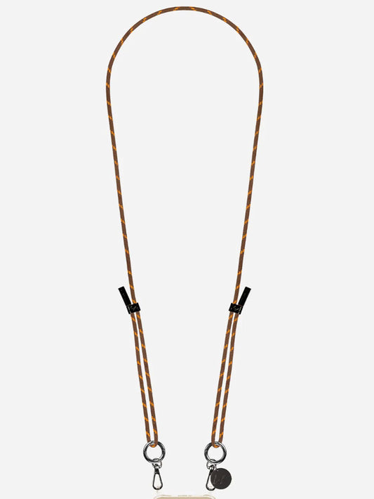 LIAM PHONE CORD MAROON ORANGE - 120CM