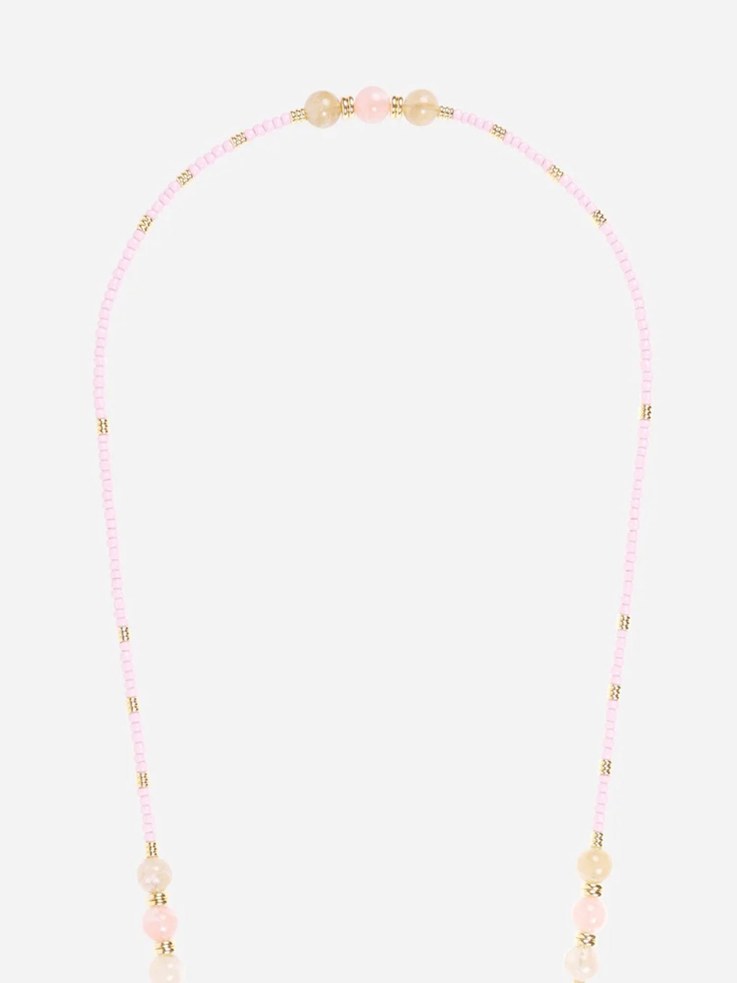 IRIS PHONE CHAIN PERLES ROSE PINK - 120CM