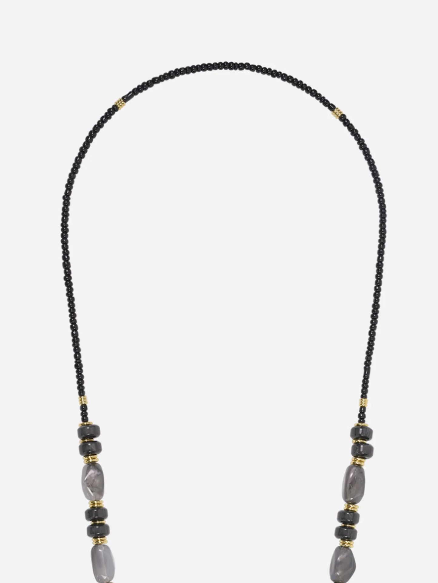 CHIARA PHONE CHAIN BLACK GREY - 120CM