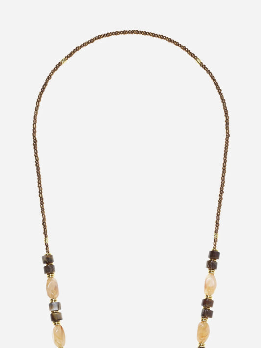 CHIARA POHNE CHAIN BROWN BRONZE - 120CM
