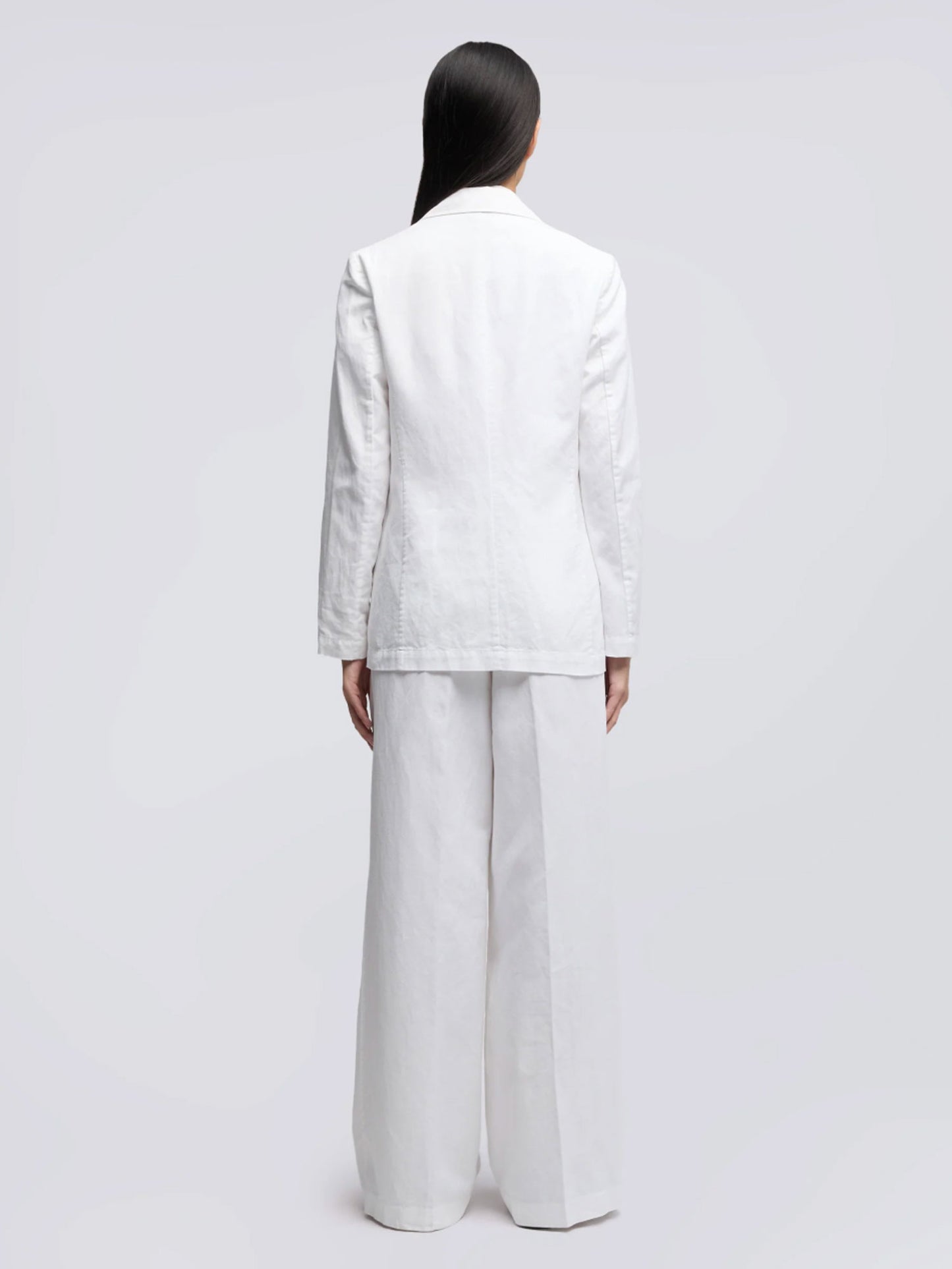 GIACCA WHITE COT/LIN JACKET WHITE