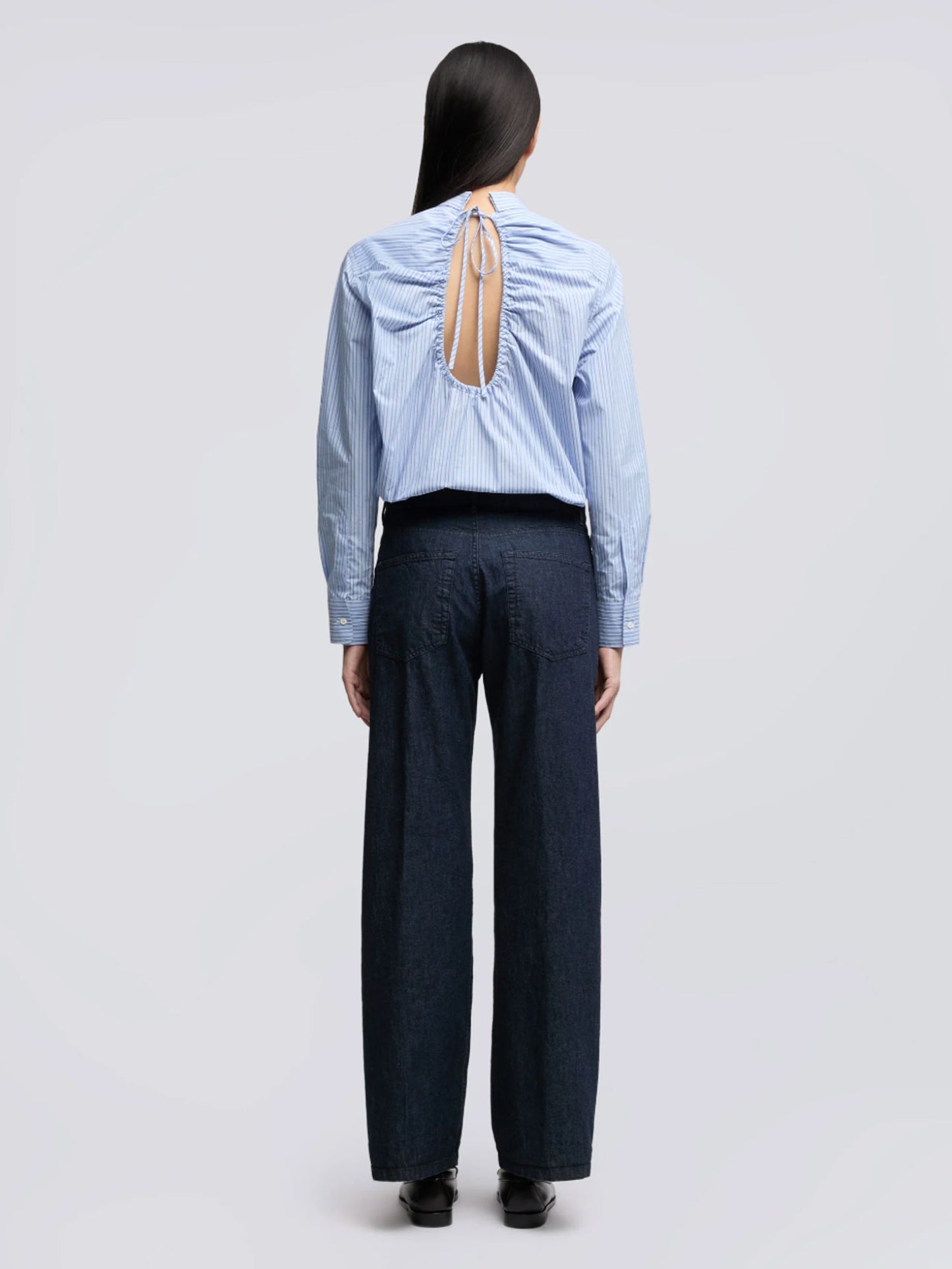 LUNGHI RELAXED PANTS DENIM BLUE