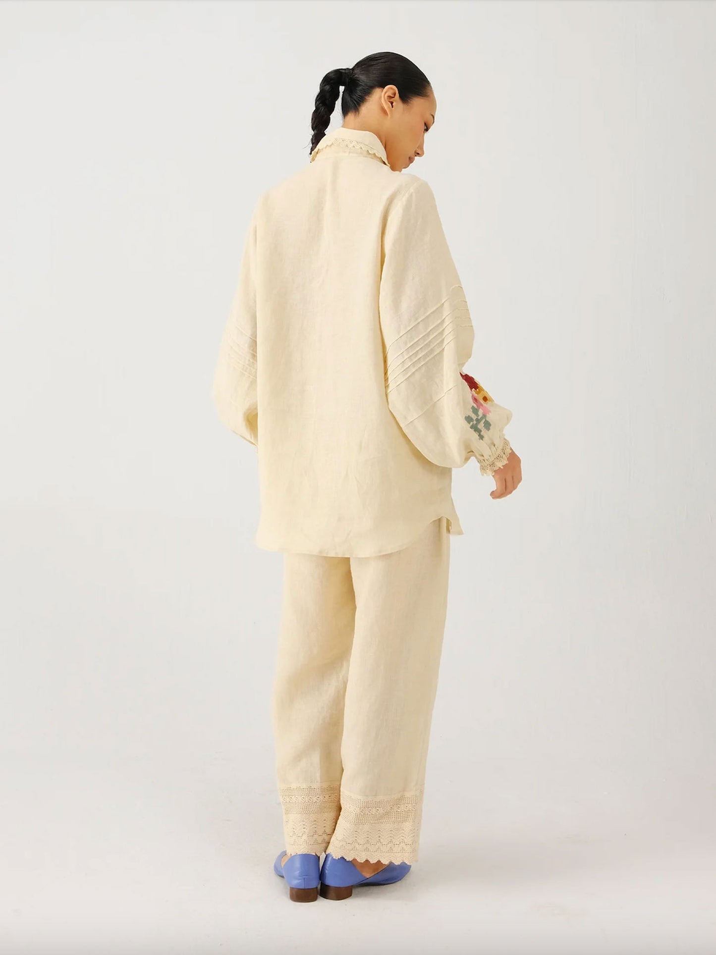 MOIRA SHIRT IVORY PIXEL