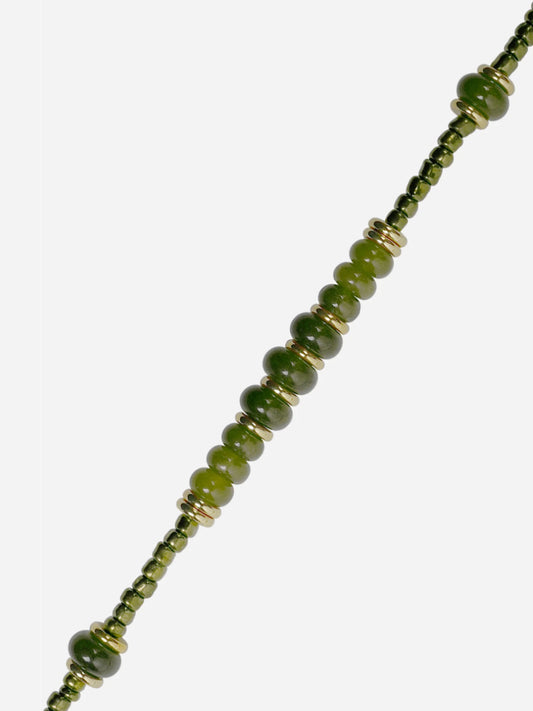 ANOUK PHONE CHAIN PEARLS KHAKI - 120CM
