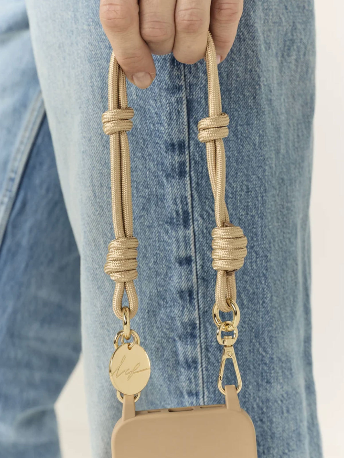 NAE PHONE CORD GOLD - 40CM