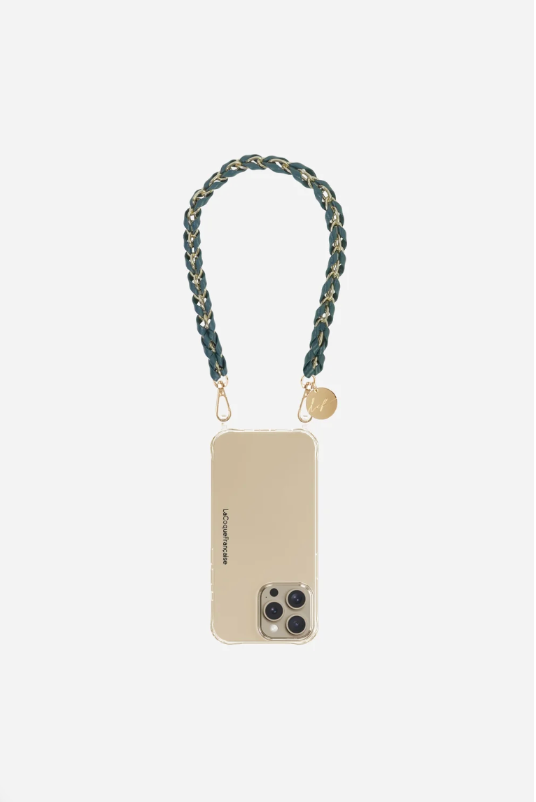 LOU PHONE CHAIN NAVY GOLD - 40CM