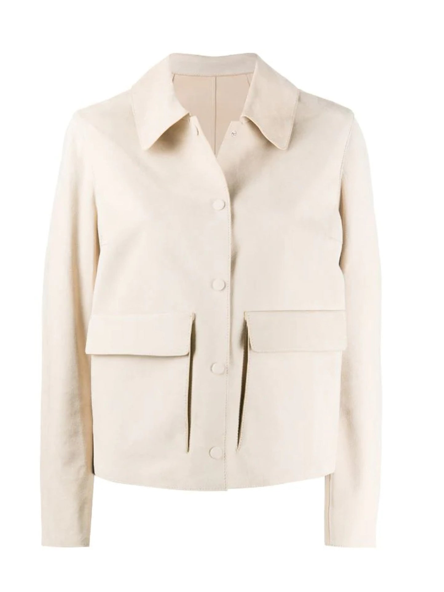 CREAM SUEDE JACKET
