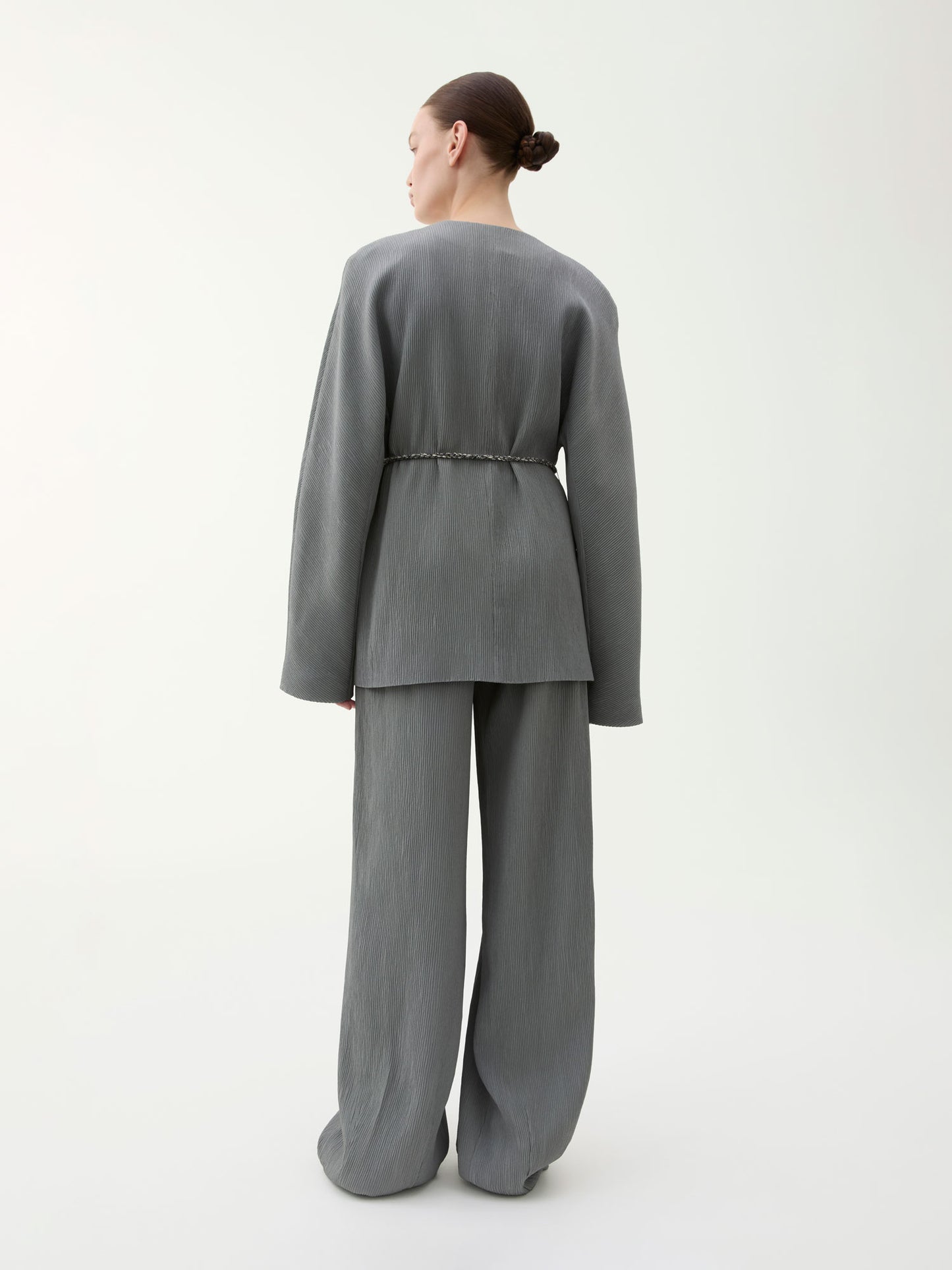 PAM PLISSÉ JACKET GREY