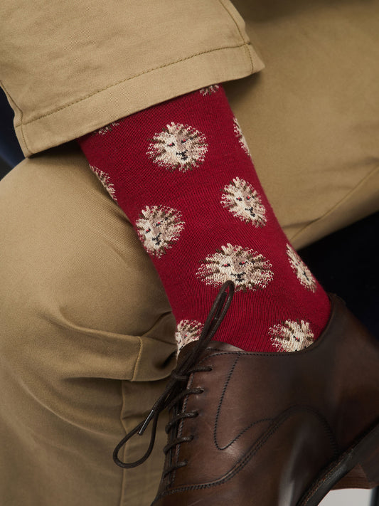 CHAUSSETTES LIONS MULTICOLORES ROUGE