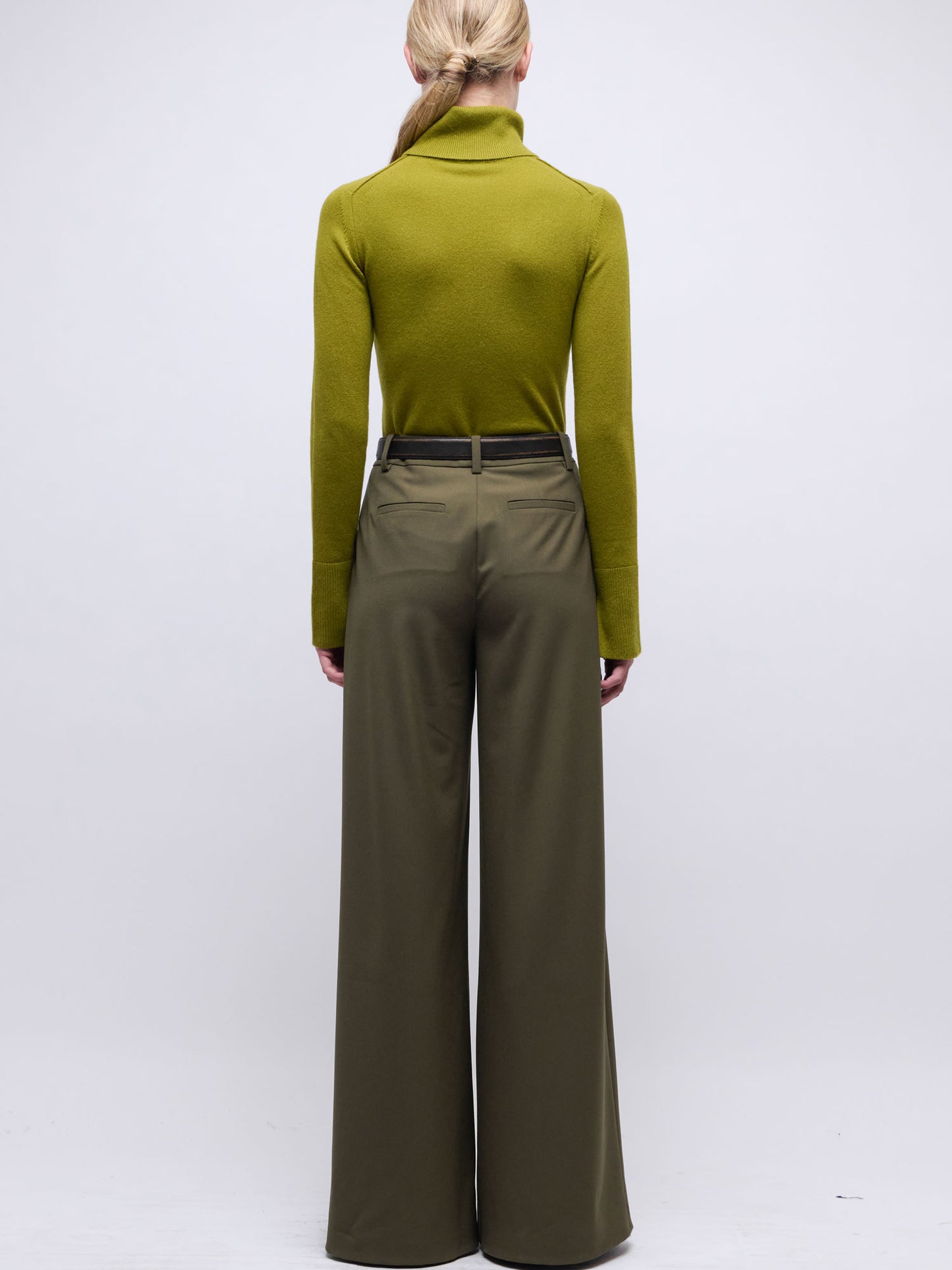 CLAYTON WIDE LEG PANT KHAKI