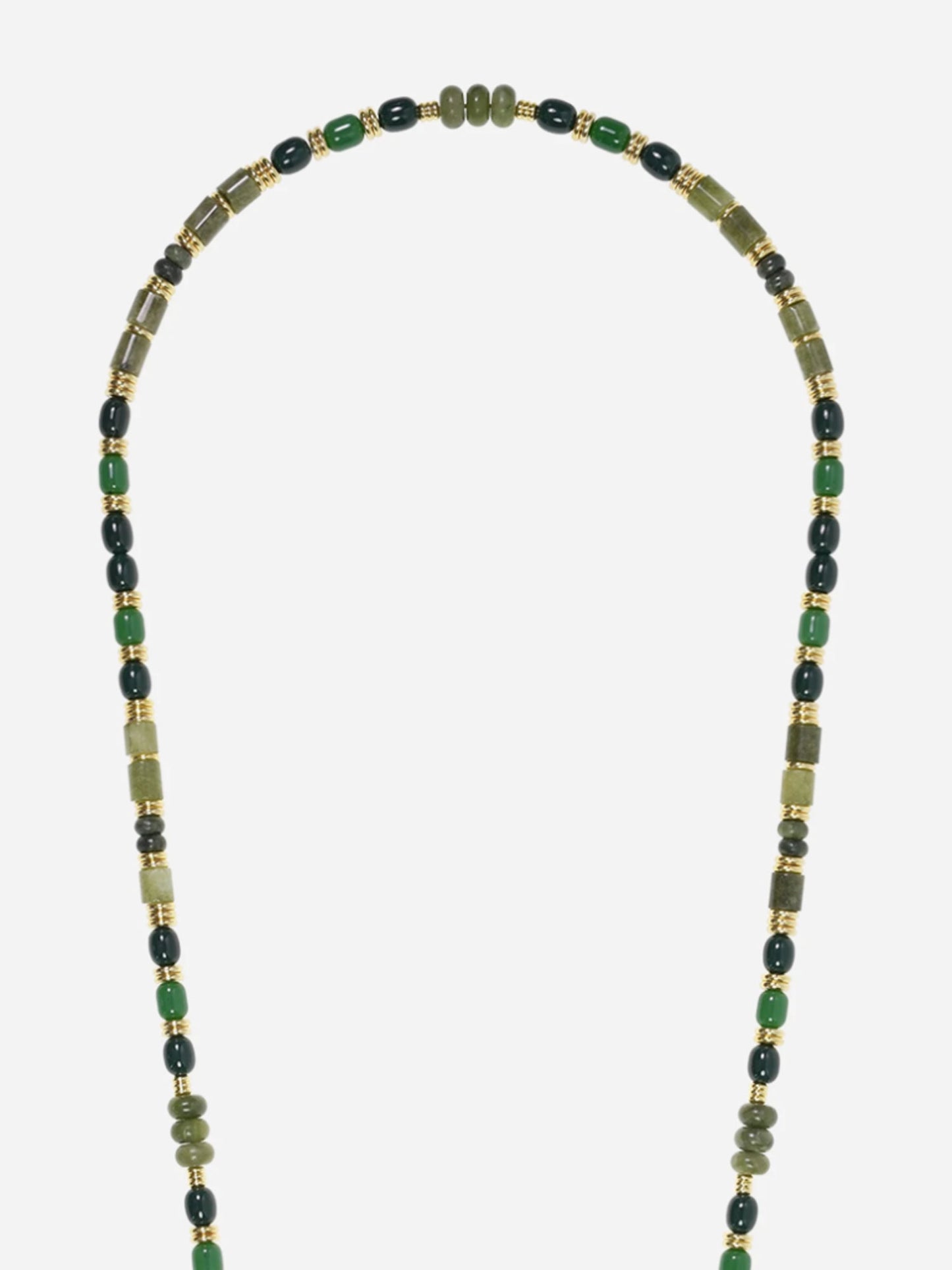 DAKOTA SEMI PRECIOUS PHONE CHAIN GREEN - 120CM