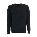 WOOL ROUND NECK SWEATER CHARCOAL