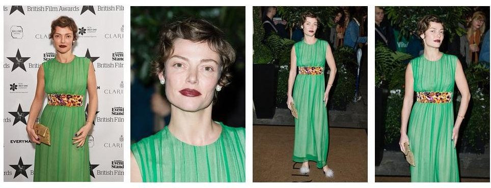 Camilla Rutherford  Attends the London Evening Standard British Film Awards In SS17 Alice Archer