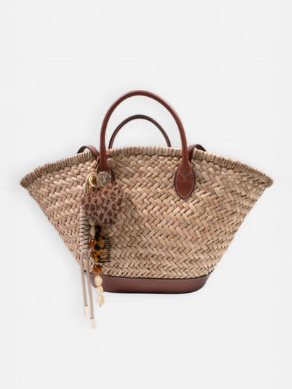 CHARM LEOPARD HEART BEIGE