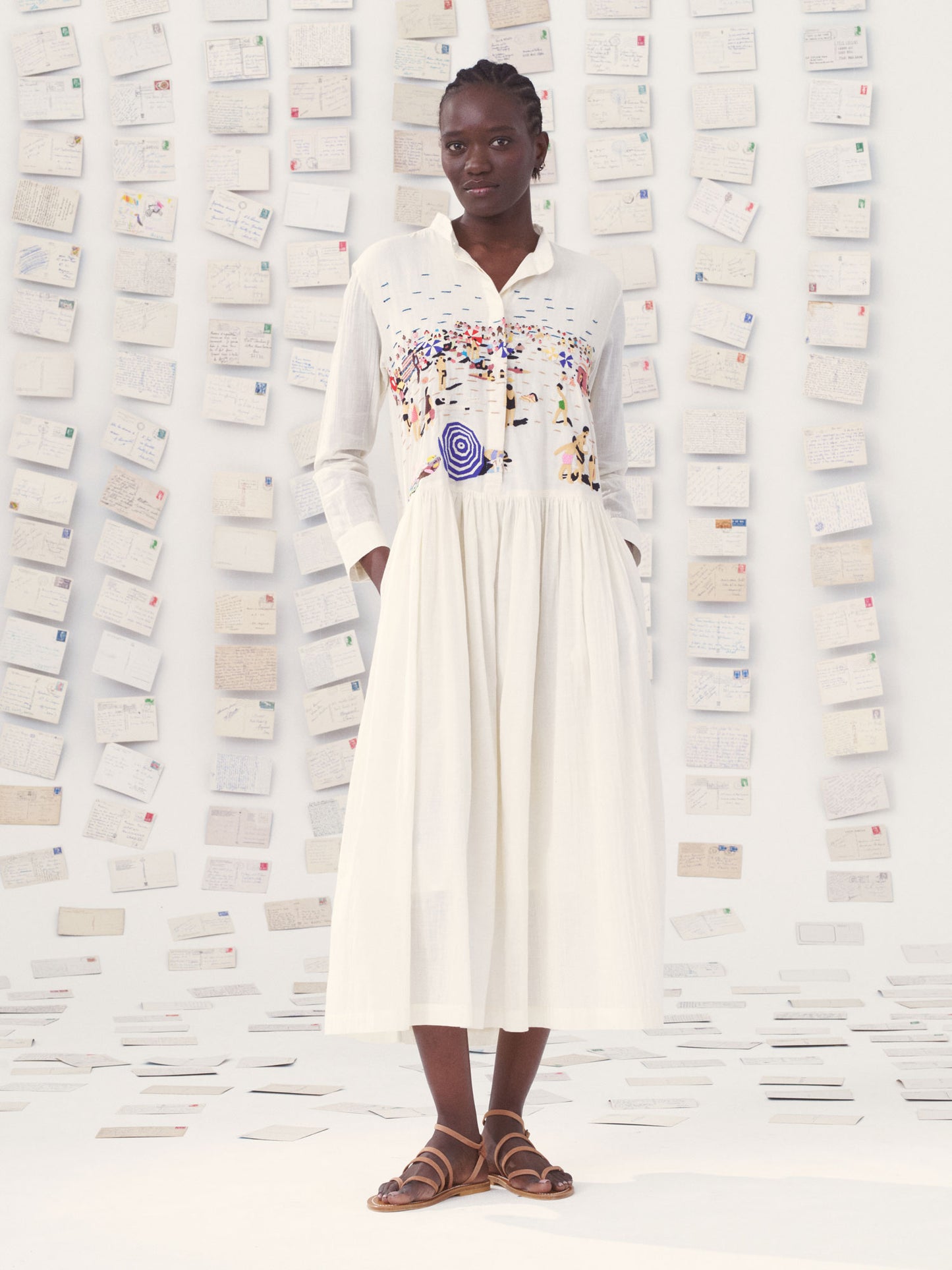 DRESS TARA LA BEACH NATURAL / MULTI