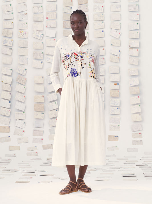 DRESS TARA LA BEACH NATURAL / MULTI