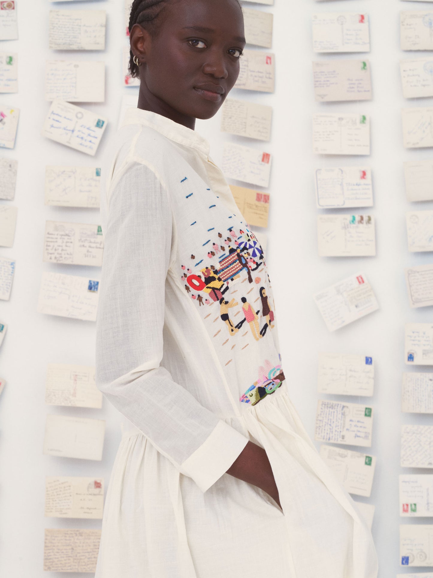 DRESS TARA LA BEACH NATURAL / MULTI