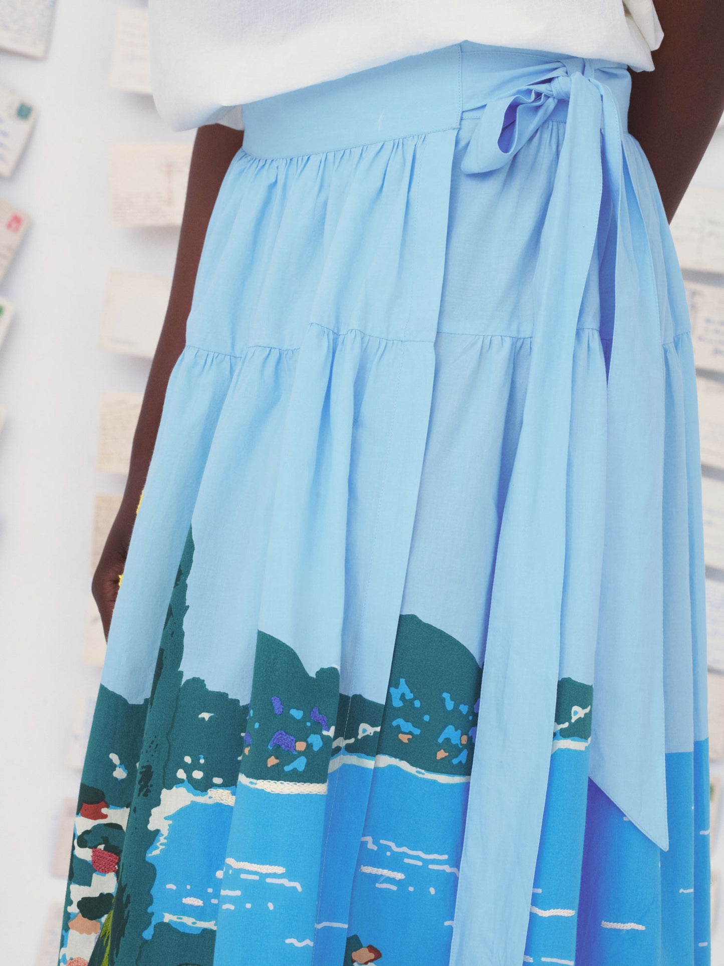 SKIRT 79 EZE FLORAL SEA VIEW BLUE MULTI