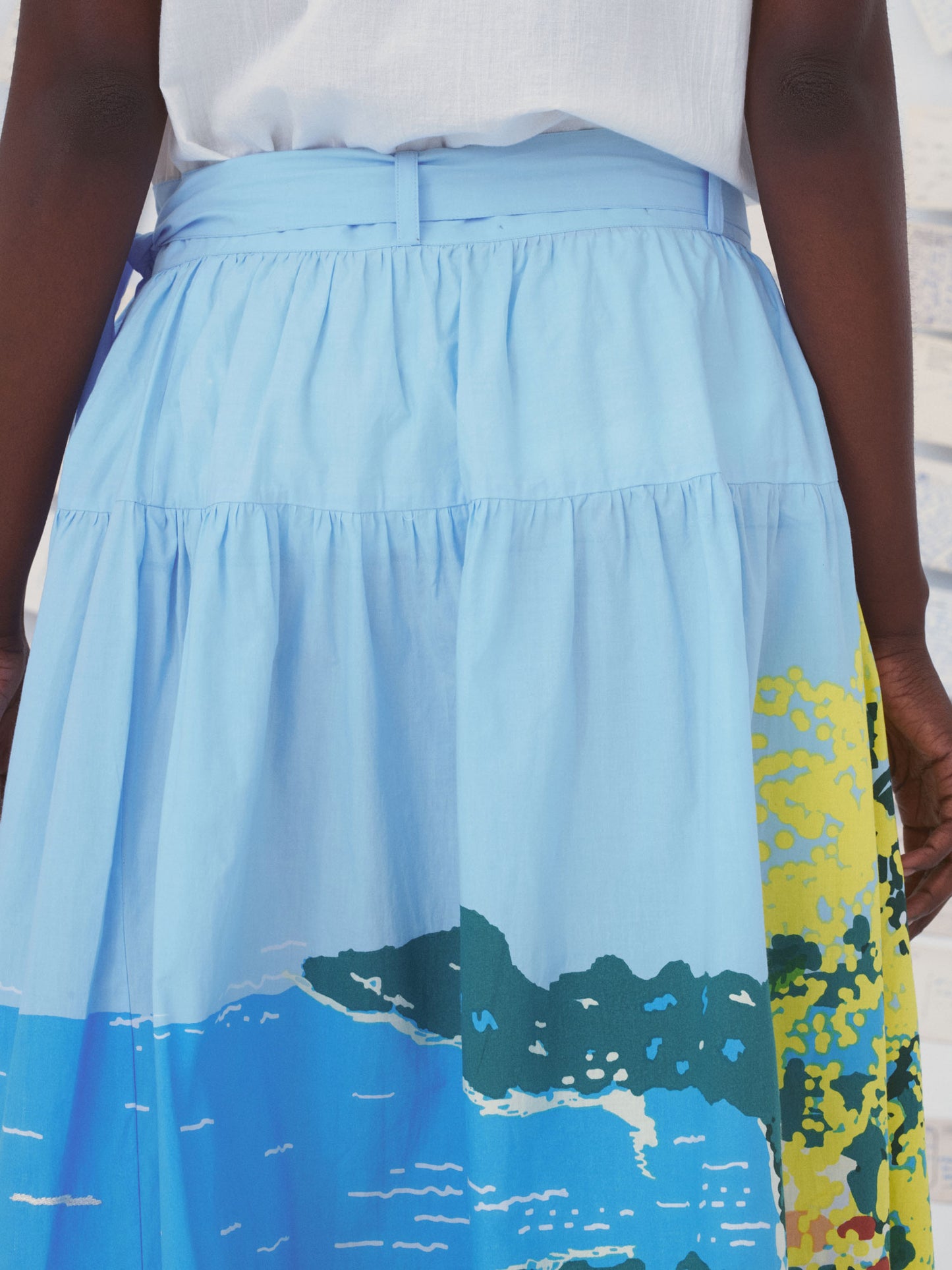 SKIRT 79 EZE FLORAL SEA VIEW BLUE MULTI