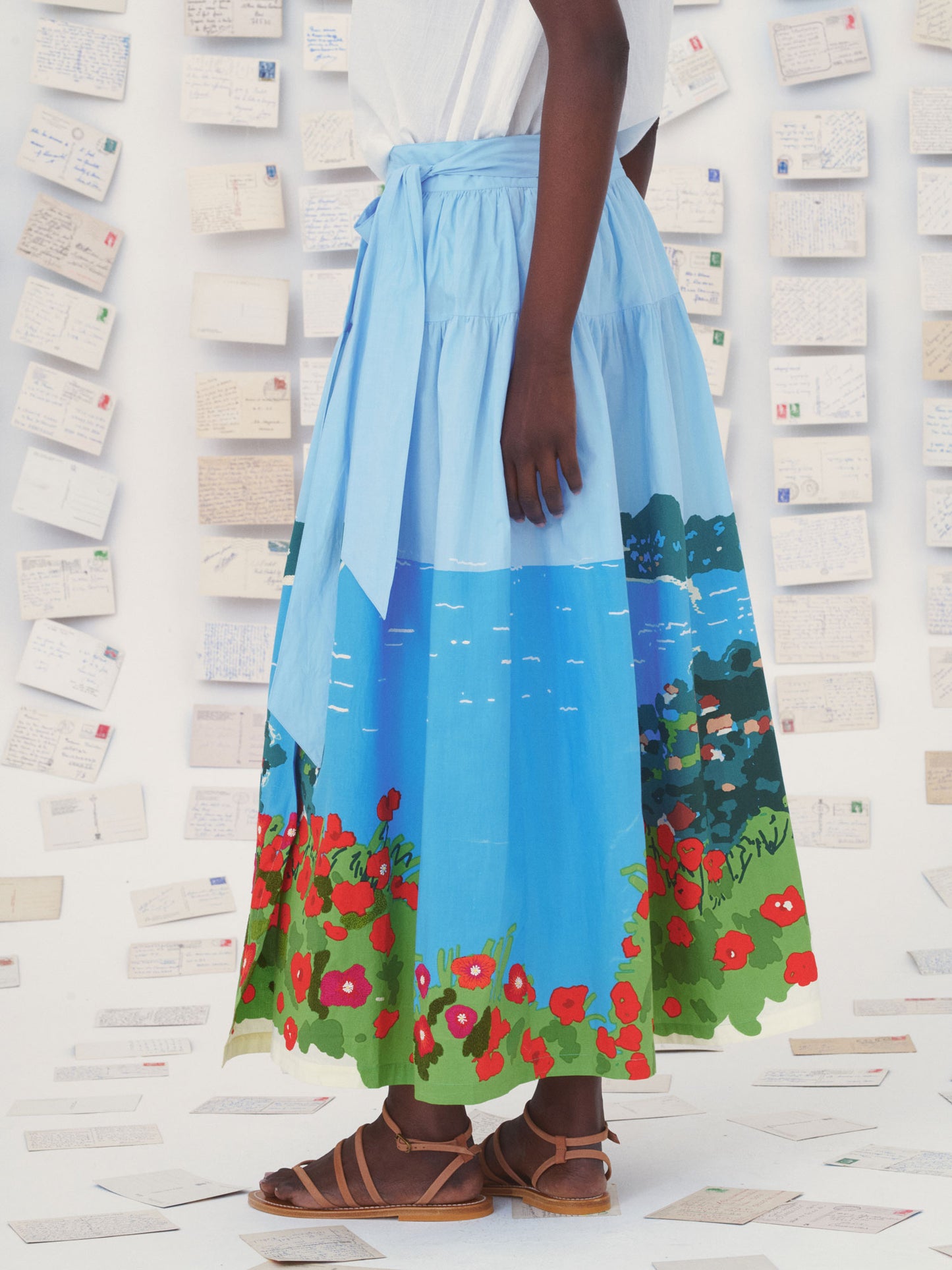 SKIRT 79 EZE FLORAL SEA VIEW BLUE MULTI