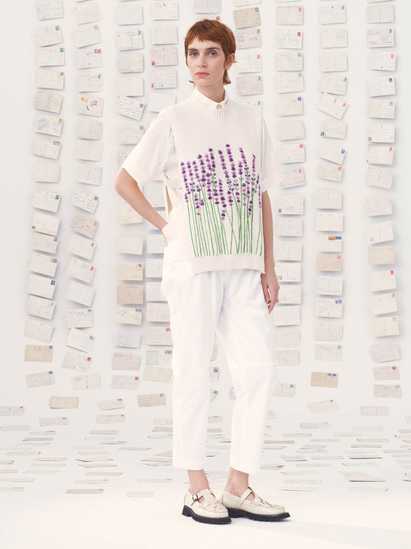 KNITWEAR VIOLETTE FLORAL LAVENDER NAT