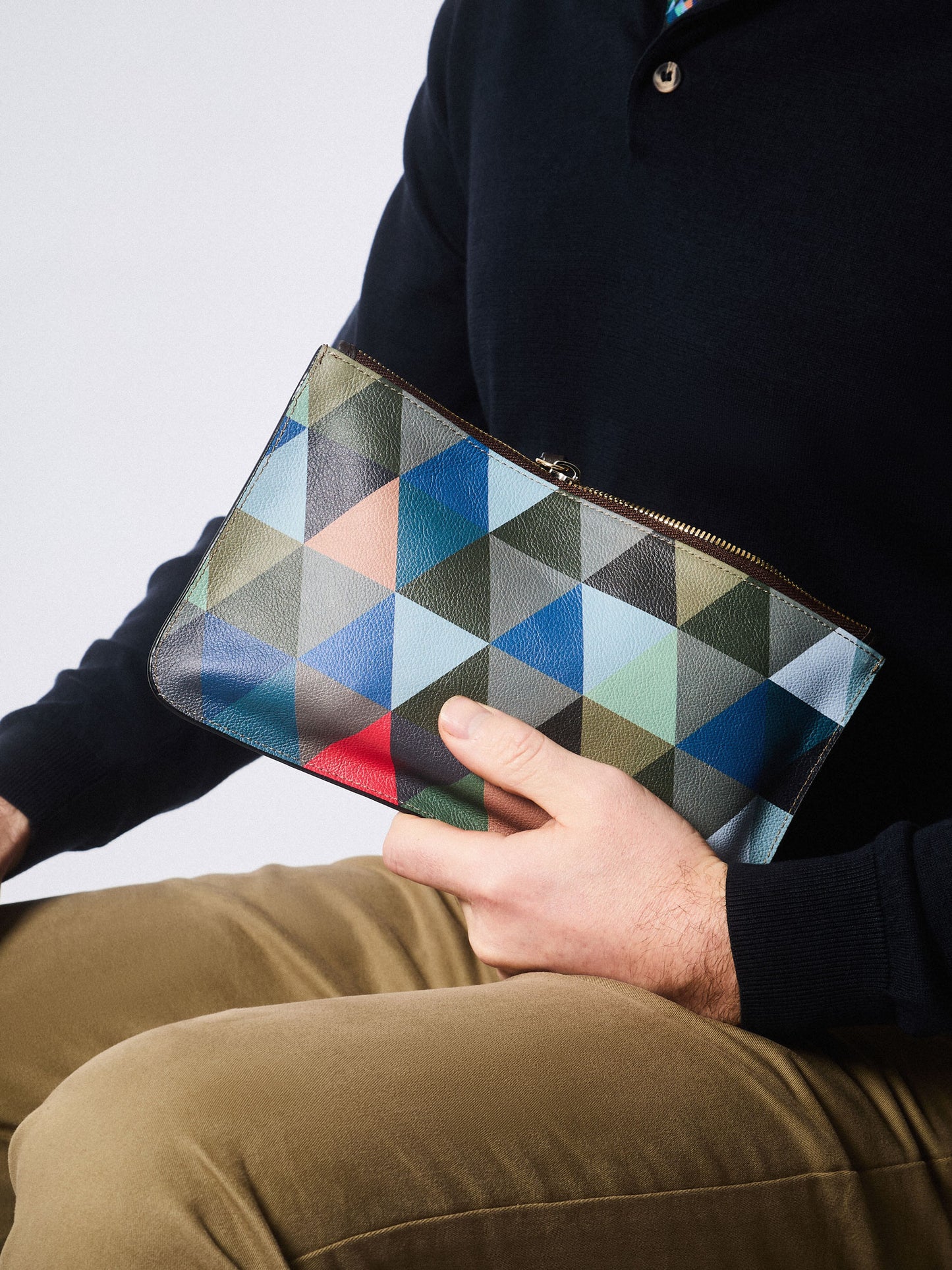 GEOMETRIC PRINT PURSE