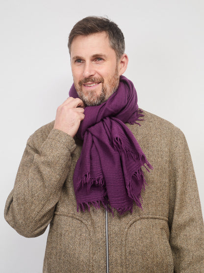 18991-TEXTURED SCARF PURPLE
