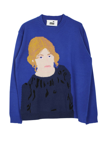 SUZANNE KNITWEAR PORTRAIT ROYAL BLUE
