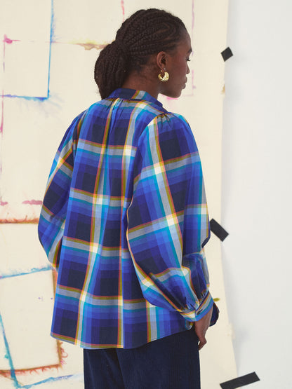 CLAUDIA TARTAN SHIRT BLUE BLUE MULTI