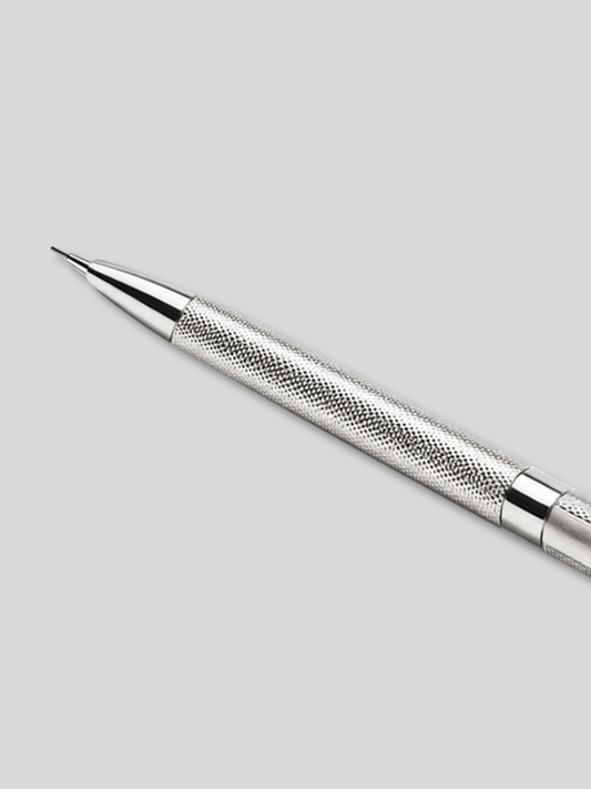 Oxford 925 Sterling Silver Mechanical Pencil – Hand Engine-Turned Barleycorn Guilloché