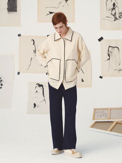 FIFETTE PIPING SHIRT OFF WHT OFF WHITE