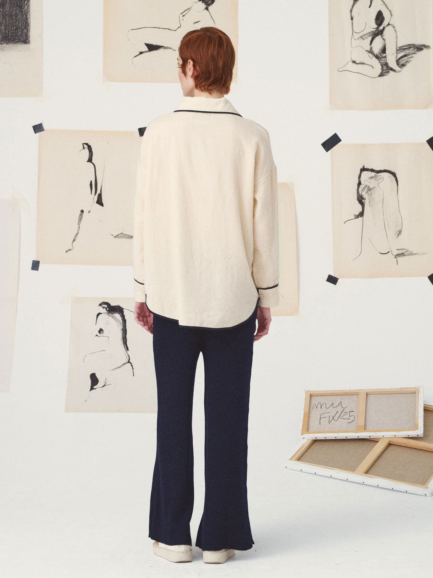 FIFETTE PIPING SHIRT OFF WHT OFF WHITE