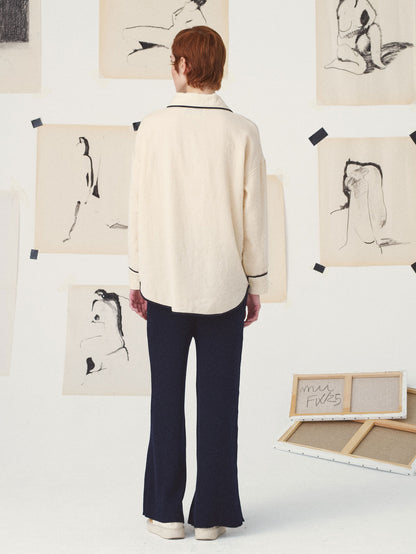 FIFETTE PIPING SHIRT OFF WHT OFF WHITE